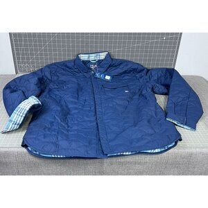Huk Men's Tarpon Quilted Insulated Lined Shacket Jacket Sz L Blue NEW~~